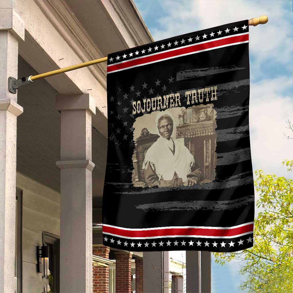 Sojourner Truth Garden Flag African American Historical Hero TS14 Distressed Black Red Print Your Wear