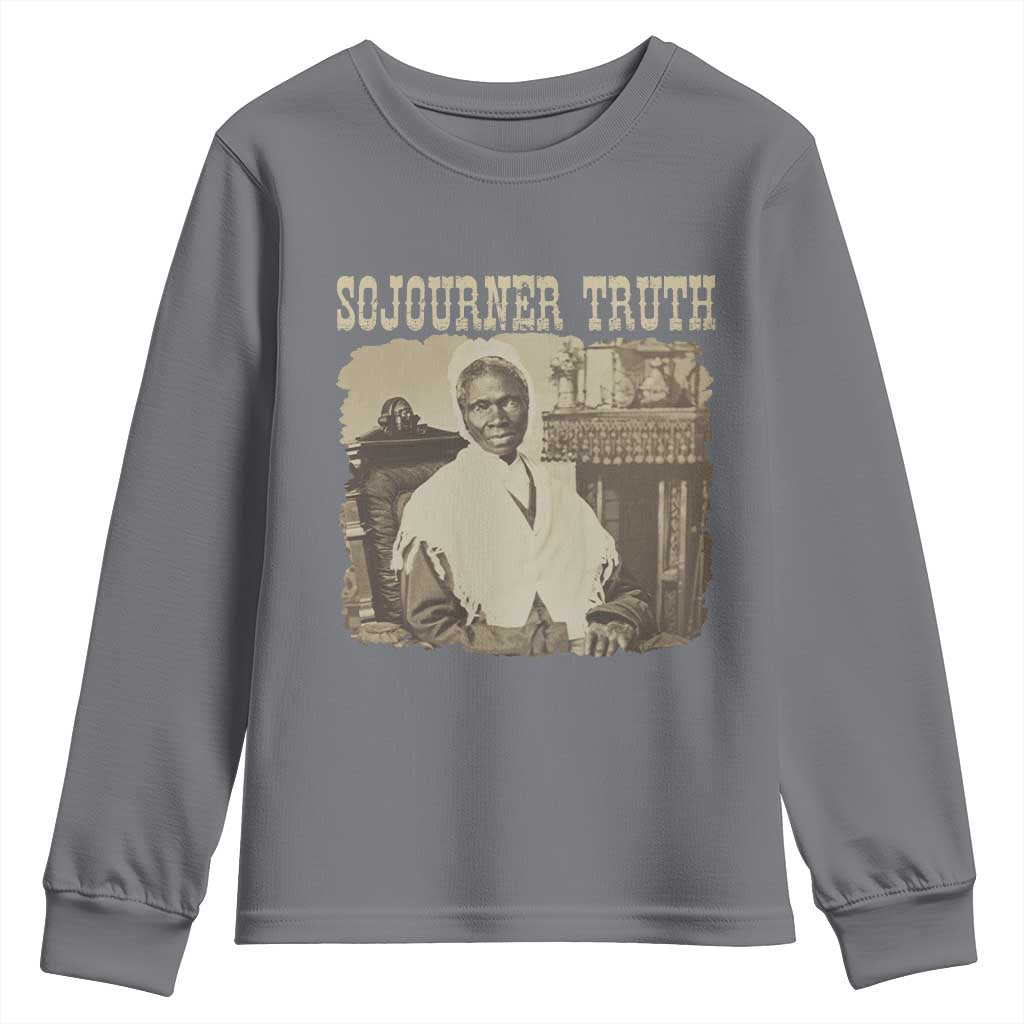 Sojourner Truth Youth Sweatshirt African American Historical Hero TS14 Charcoal Print Your Wear