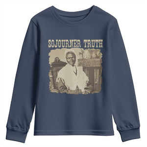 Sojourner Truth Youth Sweatshirt African American Historical Hero TS14 Navy Print Your Wear