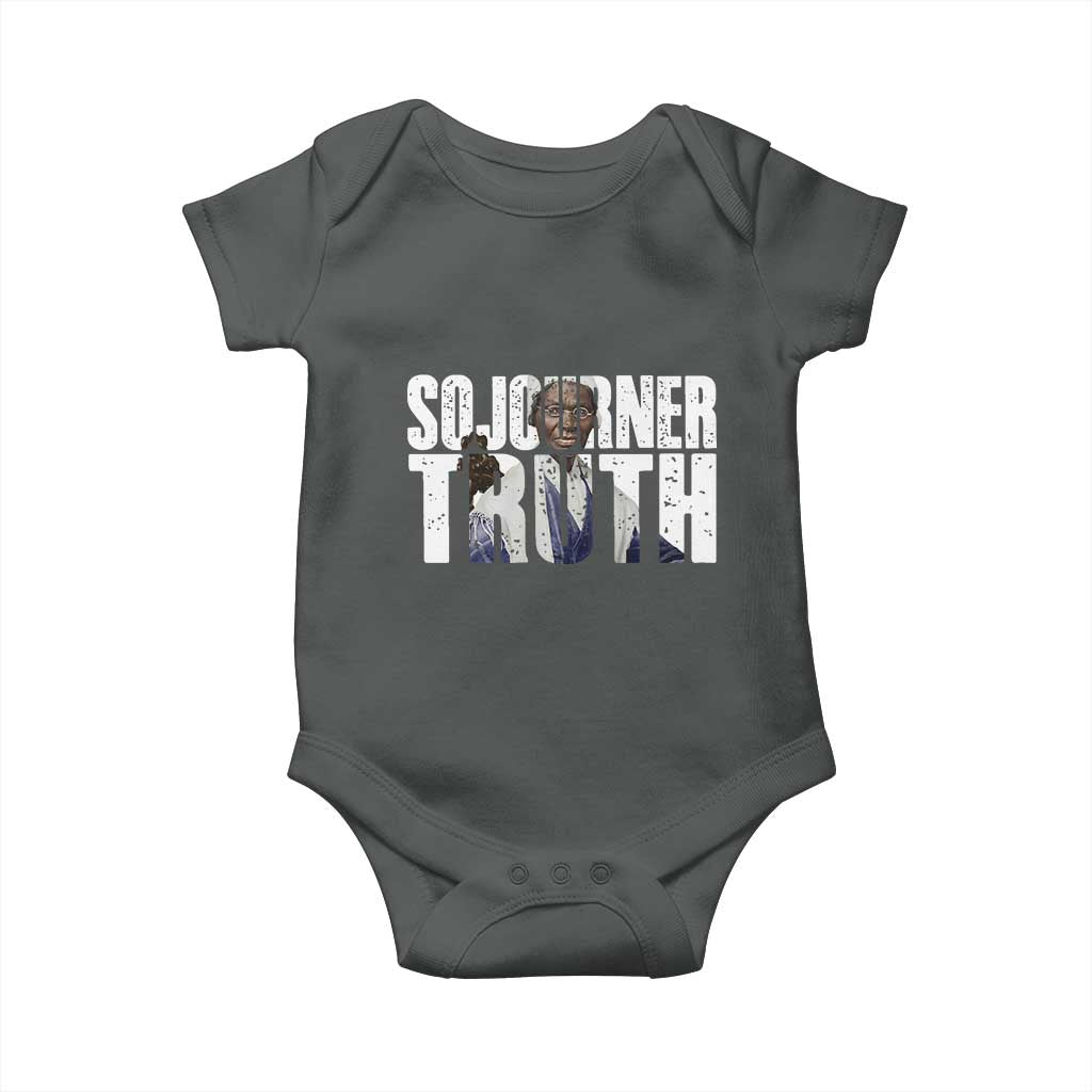 Sojourner Truth Quote Baby Onesie African American Historical Hero TS14 Dark Heather Print Your Wear