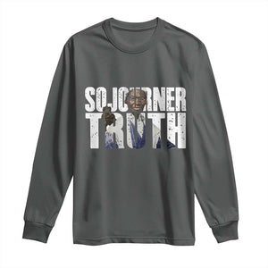Sojourner Truth Quote Long Sleeve Shirt African American Historical Hero TS14 Dark Heather Print Your Wear