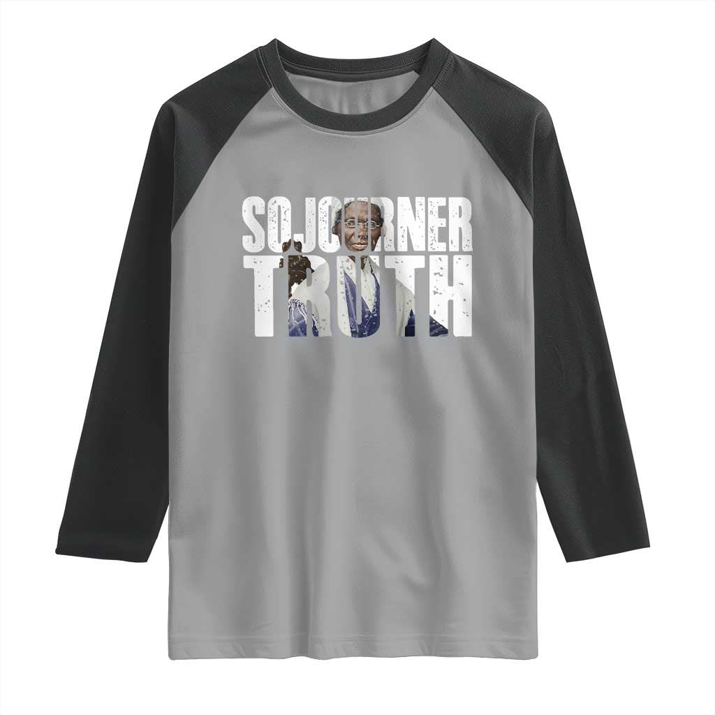 Sojourner Truth Quote Raglan Shirt African American Historical Hero TS14 Sport Gray Black Print Your Wear