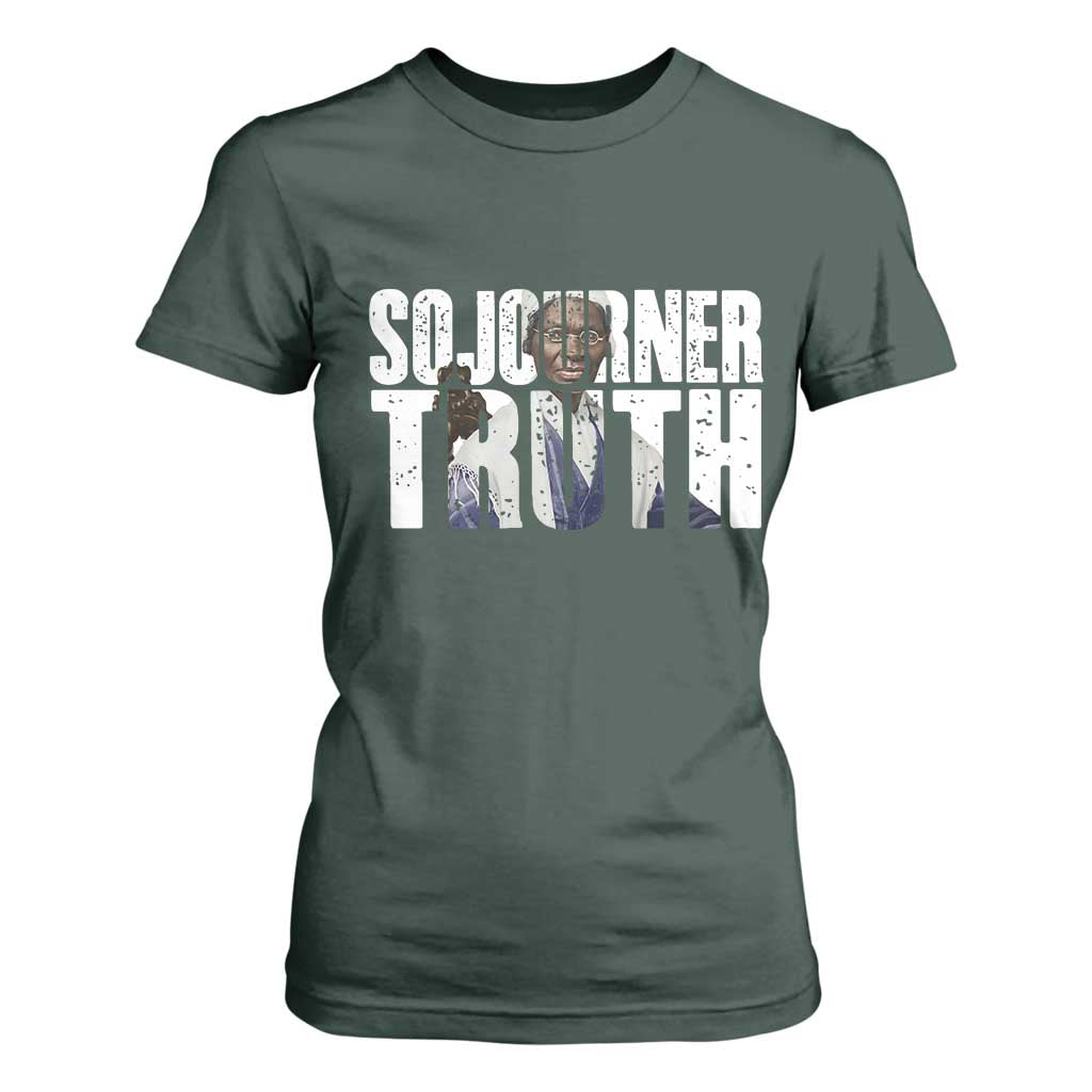 Sojourner Truth Quote T Shirt For Women African American Historical Hero TS14 Dark Forest Green Print Your Wear