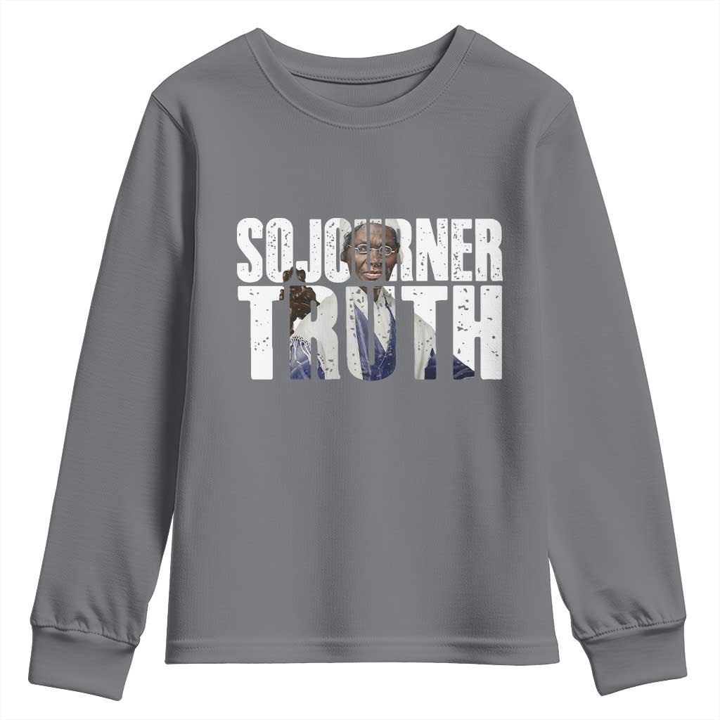 Sojourner Truth Quote Youth Sweatshirt African American Historical Hero TS14 Charcoal Print Your Wear