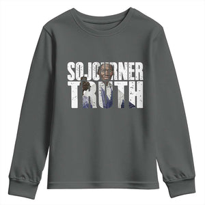 Sojourner Truth Quote Youth Sweatshirt African American Historical Hero TS14 Dark Heather Print Your Wear