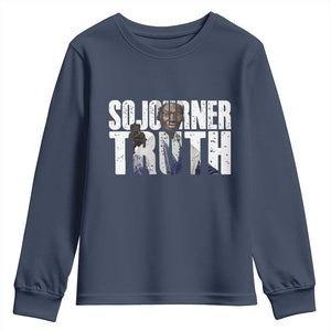 Sojourner Truth Quote Youth Sweatshirt African American Historical Hero TS14 Navy Print Your Wear