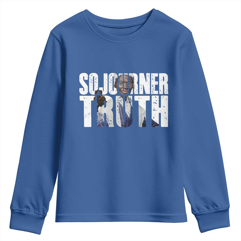 Sojourner Truth Quote Youth Sweatshirt African American Historical Hero TS14 Royal Blue Print Your Wear