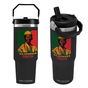 Sojourner Truth Flip Straw Tumbler Black History Month TS14 One Size: 30 oz Black Print Your Wear