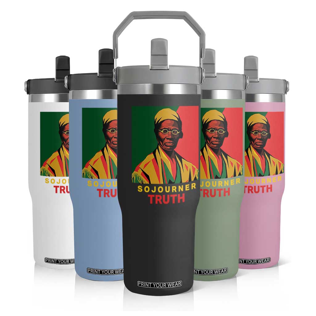 Sojourner Truth Flip Straw Tumbler Black History Month TS14 Print Your Wear