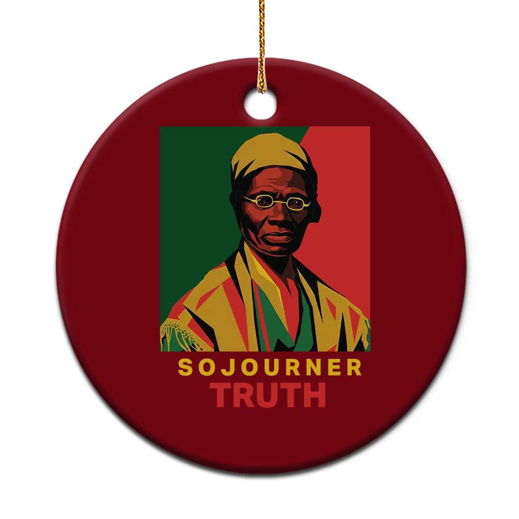 Sojourner Truth Ceramic Ornament Black History Month TS14 1pc Red Print Your Wear