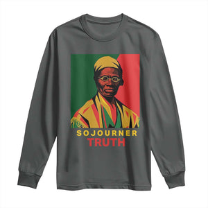 Sojourner Truth Long Sleeve Shirt Black History Month TS14 Dark Heather Print Your Wear