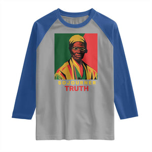 Sojourner Truth Raglan Shirt Black History Month TS14 Sport Gray Royal Print Your Wear