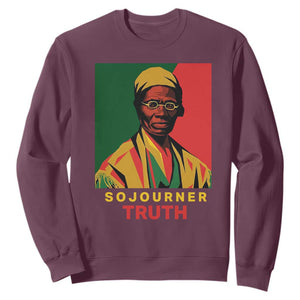 Sojourner Truth Sweatshirt Black History Month TS14 Maroon Print Your Wear