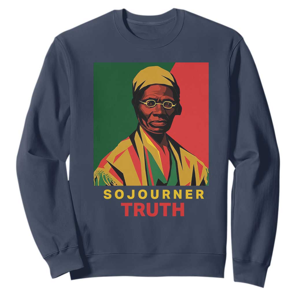 Sojourner Truth Sweatshirt Black History Month TS14 Navy Print Your Wear