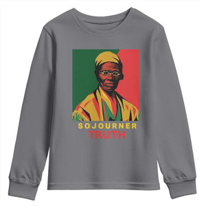 Sojourner Truth Youth Sweatshirt Black History Month TS14 Charcoal Print Your Wear