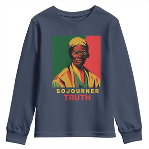 Sojourner Truth Youth Sweatshirt Black History Month TS14 Navy Print Your Wear