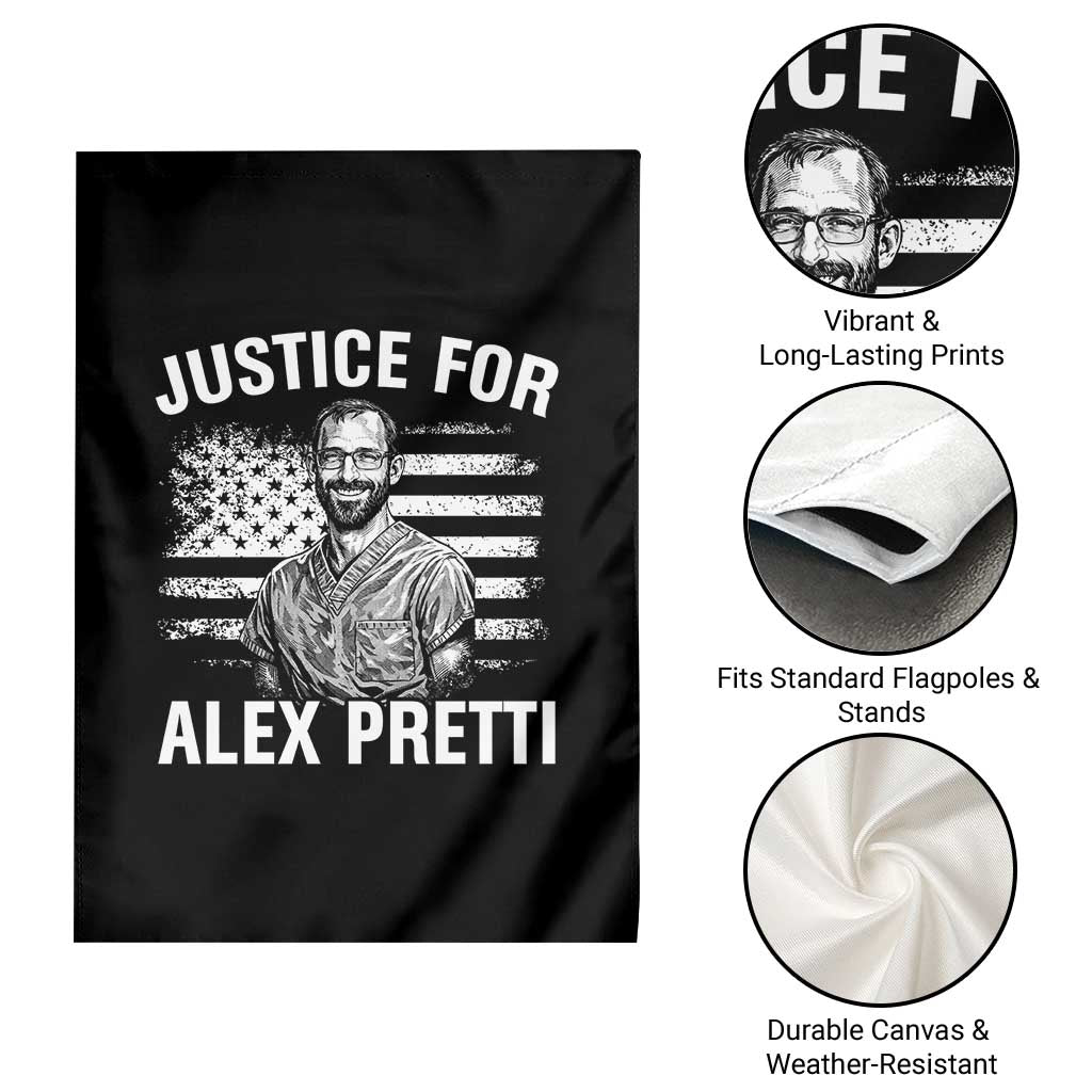 Justices for Alex Pretti Garden Flag Resist Abolish ICE Protest TS14 Print Your Wear
