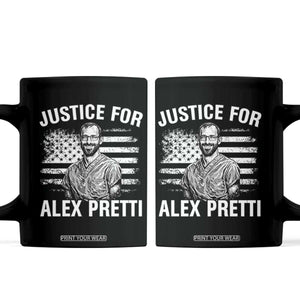 Justices for Alex Pretti Coffee Mug Resist Abolish ICE Protest TS14 Black Print Your Wear