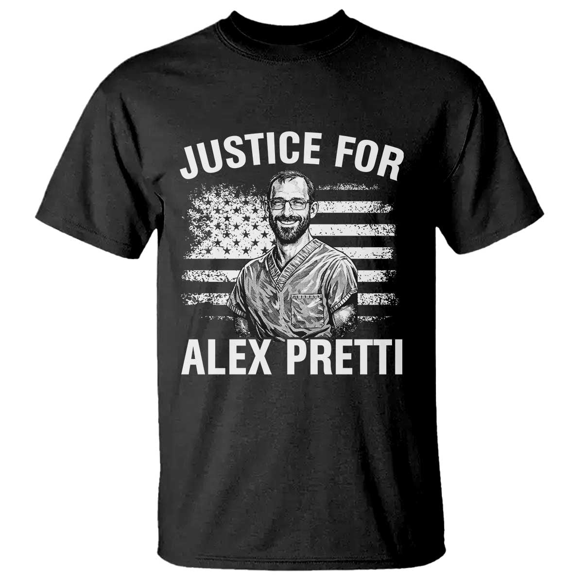 Justices for Alex Pretti T Shirt Resist Abolish ICE Protest TS14 Black Print Your Wear