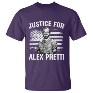Justices for Alex Pretti T Shirt Resist Abolish ICE Protest TS14 Purple Print Your Wear