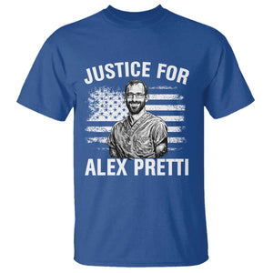 Justices for Alex Pretti T Shirt Resist Abolish ICE Protest TS14 Royal Blue Print Your Wear