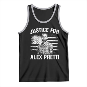 Justices for Alex Pretti Tank Top Resist Abolish ICE Protest TS14 Black Athletic Heather Print Your Wear