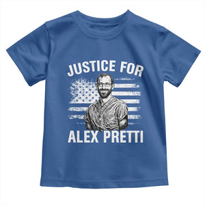 Justices for Alex Pretti Toddler T Shirt Resist Abolish ICE Protest TS14 Royal Blue Print Your Wear