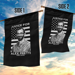 Justices for Alex Pretti Garden Flag Resist ICE Immigration Deportation Protest Minnesota TS14 Print Your Wear