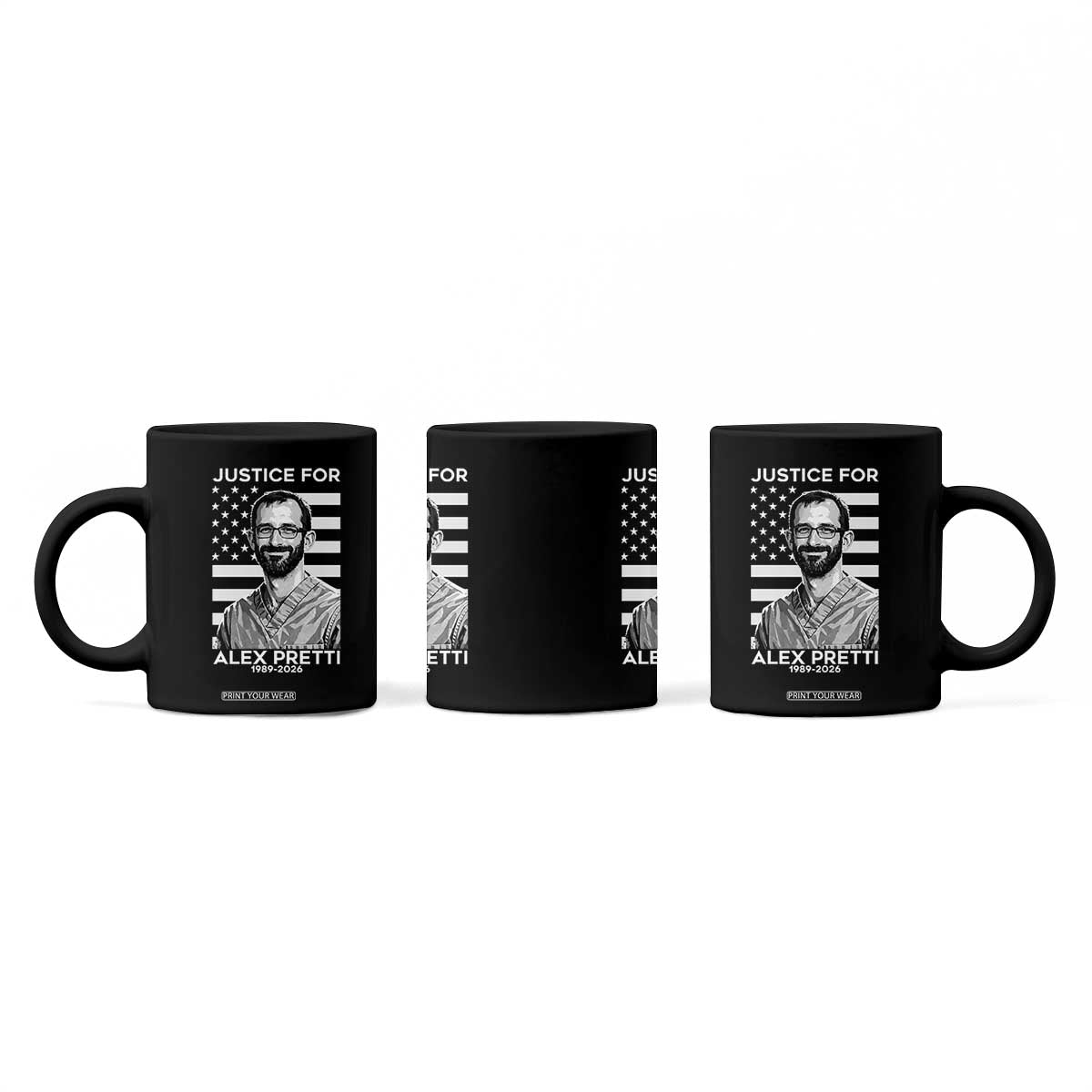 Justices for Alex Pretti Coffee Mug Resist ICE Immigration Deportation Protest Minnesota TS14 Print Your Wear