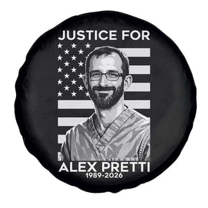Justices for Alex Pretti Spare Tire Cover Resist ICE Immigration Deportation Protest Minnesota TS14 Print Your Wear
