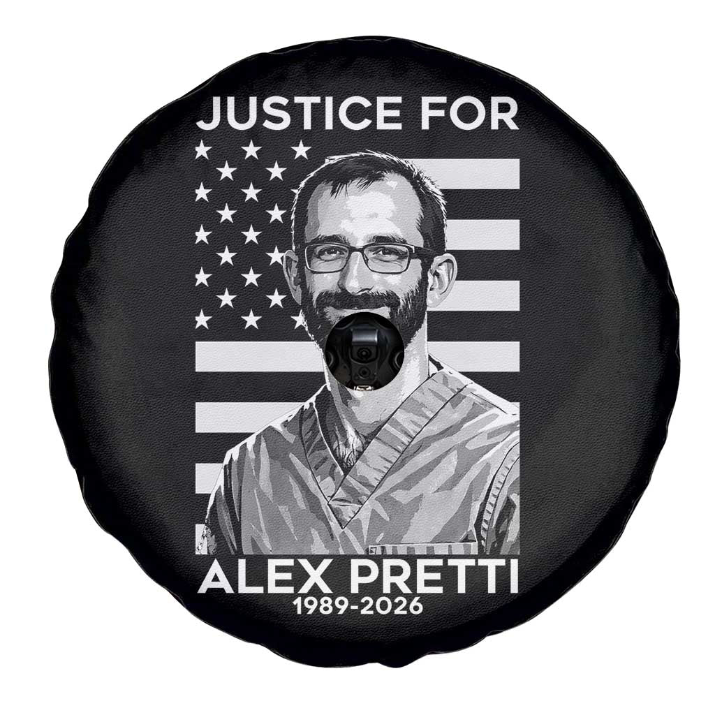 Justices for Alex Pretti Spare Tire Cover Resist ICE Immigration Deportation Protest Minnesota TS14 Print Your Wear