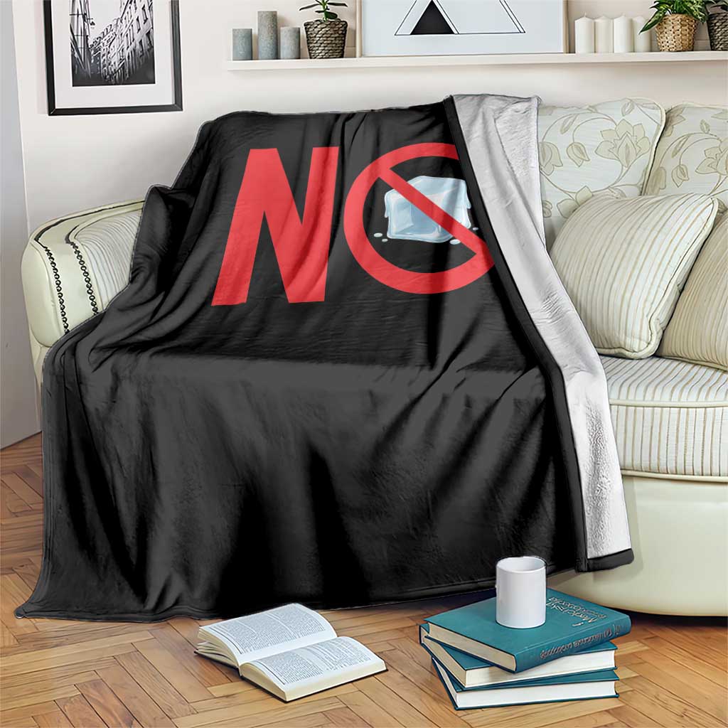 Anti ICE Throw Blanket No ICE Protest Symbol Anti Immigration Enforcement TS14 Print Your Wear