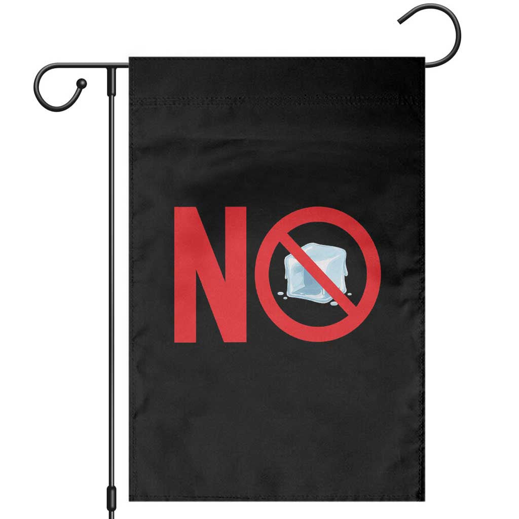 Anti ICE Garden Flag No ICE Protest Symbol Anti Immigration Enforcement TS14 Black Print Your Wear