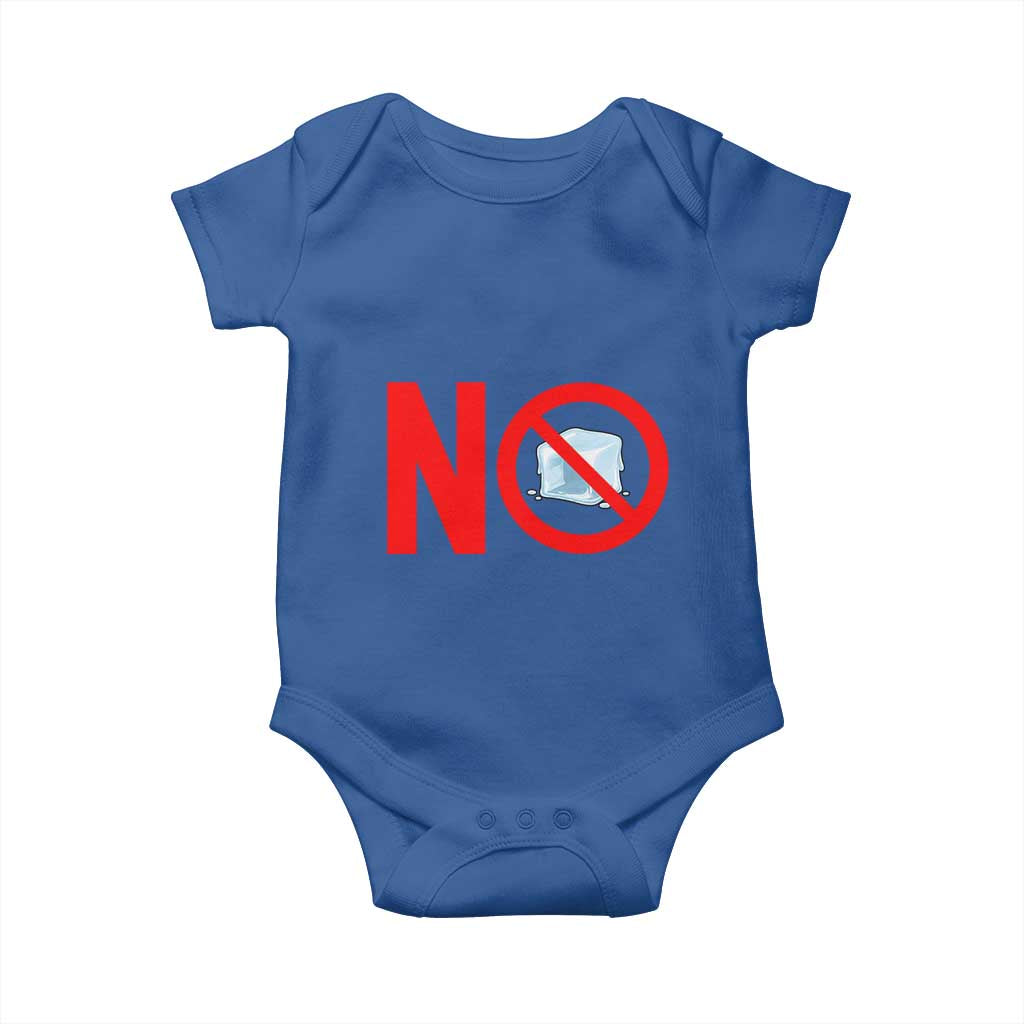 Anti ICE Baby Onesie No ICE Protest Symbol Anti Immigration Enforcement TS14 Royal Blue Print Your Wear