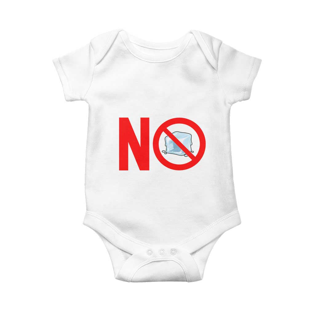 Anti ICE Baby Onesie No ICE Protest Symbol Anti Immigration Enforcement TS14 White Print Your Wear