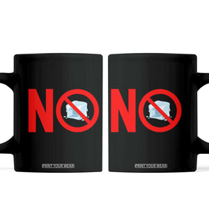 Anti ICE Coffee Mug No ICE Protest Symbol Anti Immigration Enforcement TS14 Black Print Your Wear