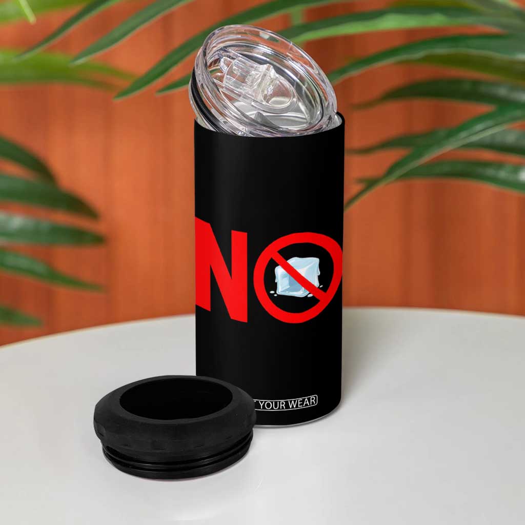 Anti ICE 4 in 1 Can Cooler Tumbler No ICE Protest Symbol Anti Immigration Enforcement TS14 Print Your Wear