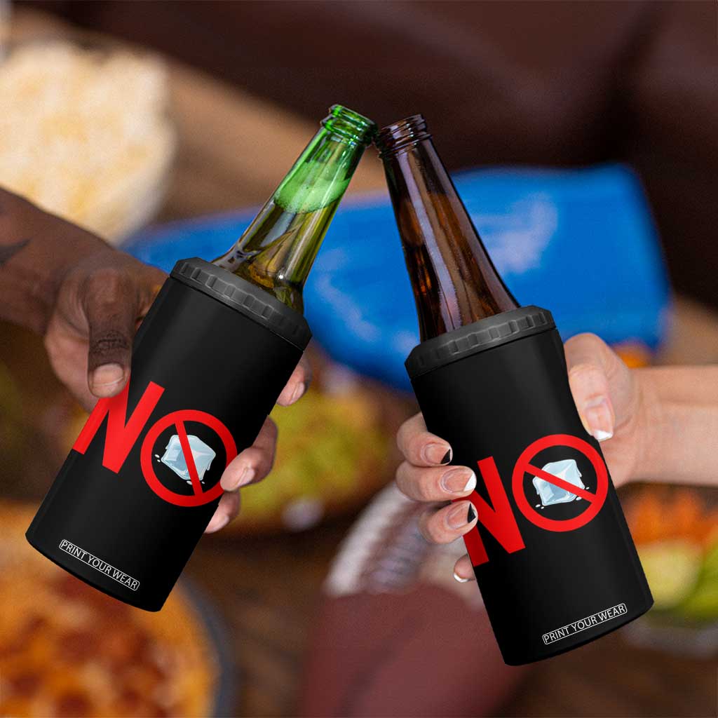 Anti ICE 4 in 1 Can Cooler Tumbler No ICE Protest Symbol Anti Immigration Enforcement TS14 Print Your Wear
