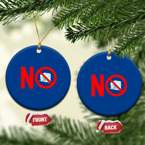 Anti ICE Ceramic Ornament No ICE Protest Symbol Anti Immigration Enforcement TS14 1pc Blue Print Your Wear