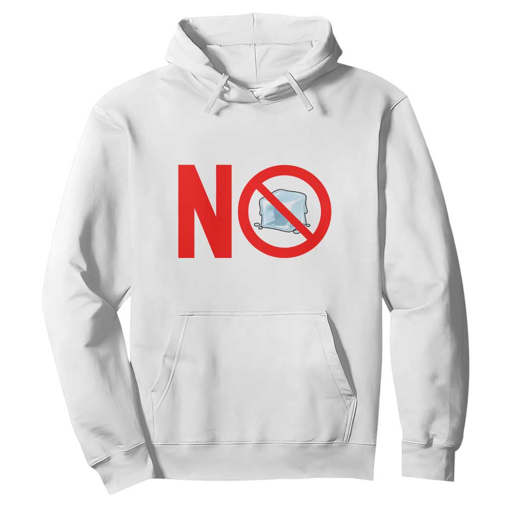 Anti ICE Hoodie No ICE Protest Symbol Anti Immigration Enforcement TS14 White Print Your Wear