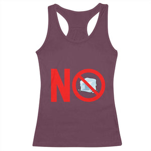 Anti ICE Racerback Tank Top No ICE Protest Symbol Anti Immigration Enforcement TS14 Maroon Print Your Wear