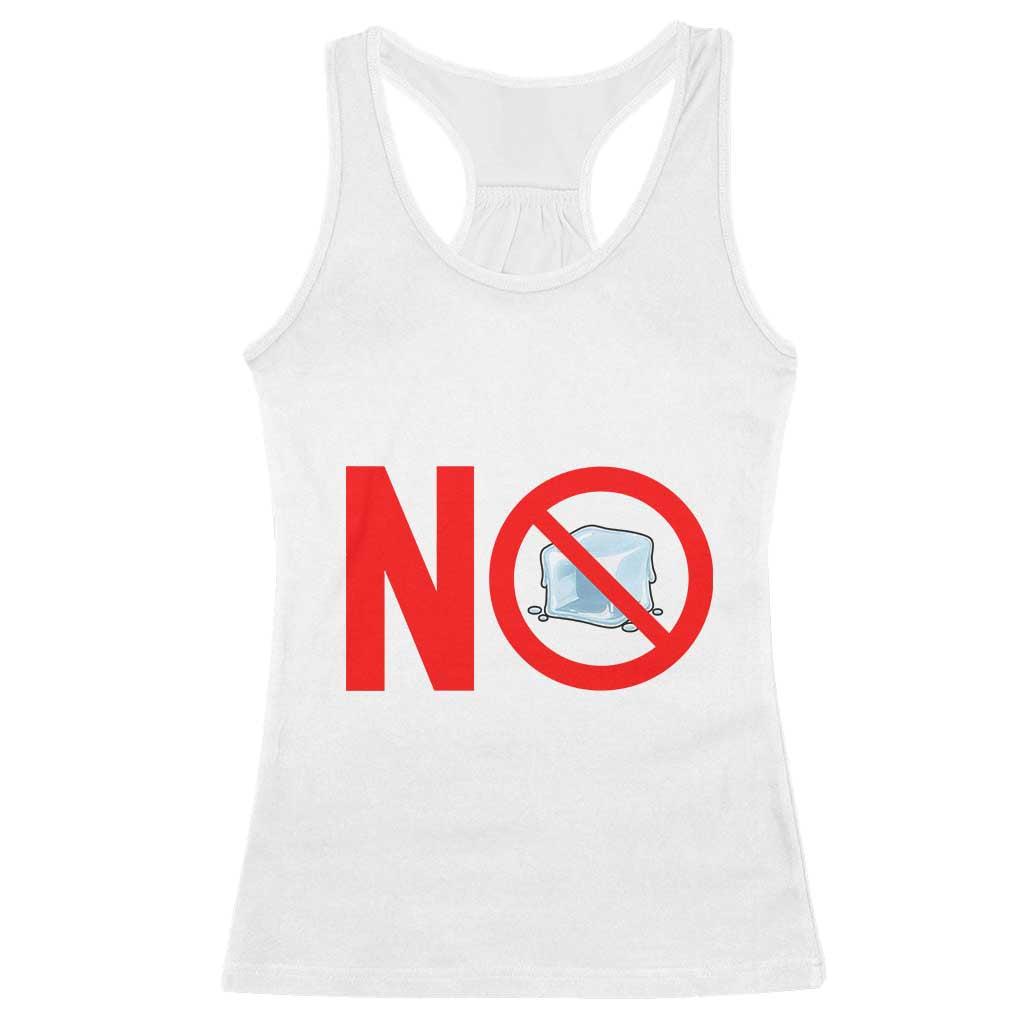 Anti ICE Racerback Tank Top No ICE Protest Symbol Anti Immigration Enforcement TS14 White Print Your Wear