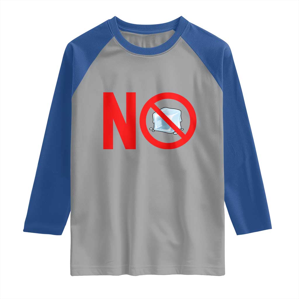 Anti ICE Raglan Shirt No ICE Protest Symbol Anti Immigration Enforcement TS14 Sport Gray Royal Print Your Wear