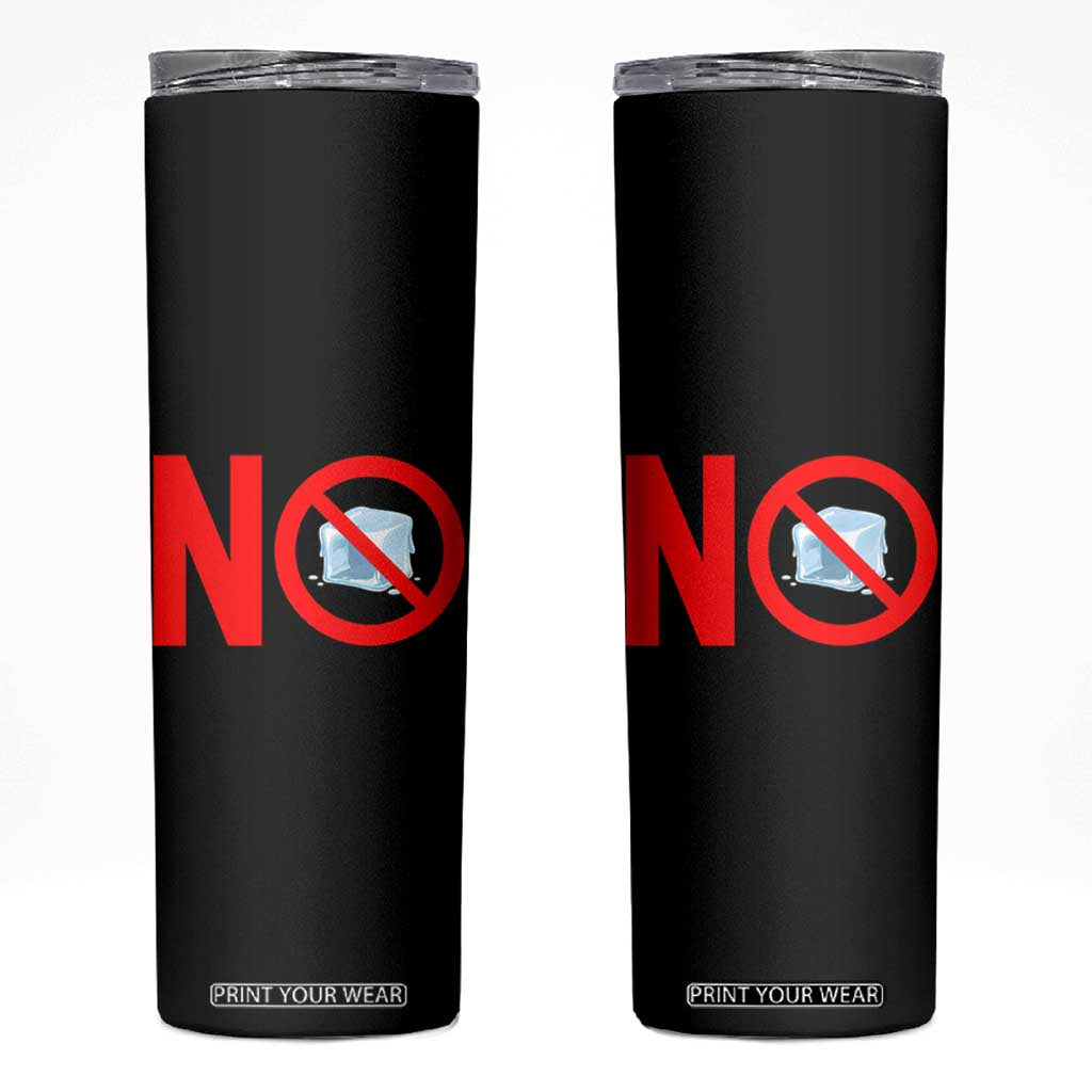 Anti ICE Skinny Tumbler No ICE Protest Symbol Anti Immigration Enforcement TS14 Black Print Your Wear