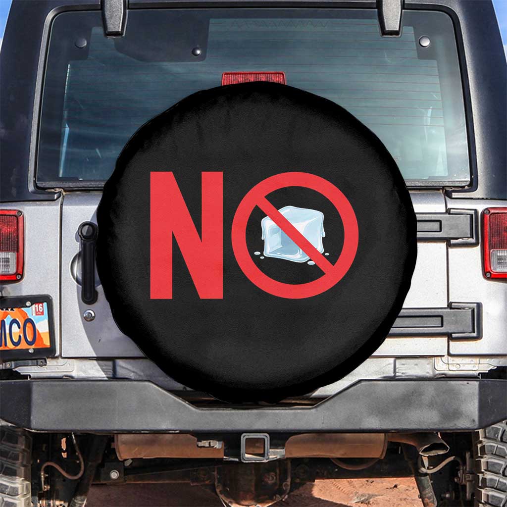 Anti ICE Spare Tire Cover No ICE Protest Symbol Anti Immigration Enforcement TS14 No hole Black Print Your Wear