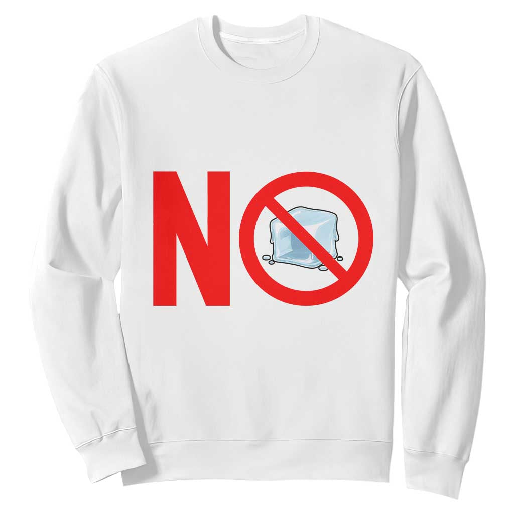 Anti ICE Sweatshirt No ICE Protest Symbol Anti Immigration Enforcement TS14 White Print Your Wear