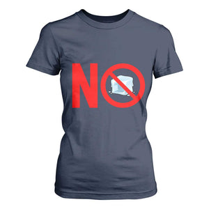 Anti ICE T Shirt For Women No ICE Protest Symbol Anti Immigration Enforcement TS14 Navy Print Your Wear