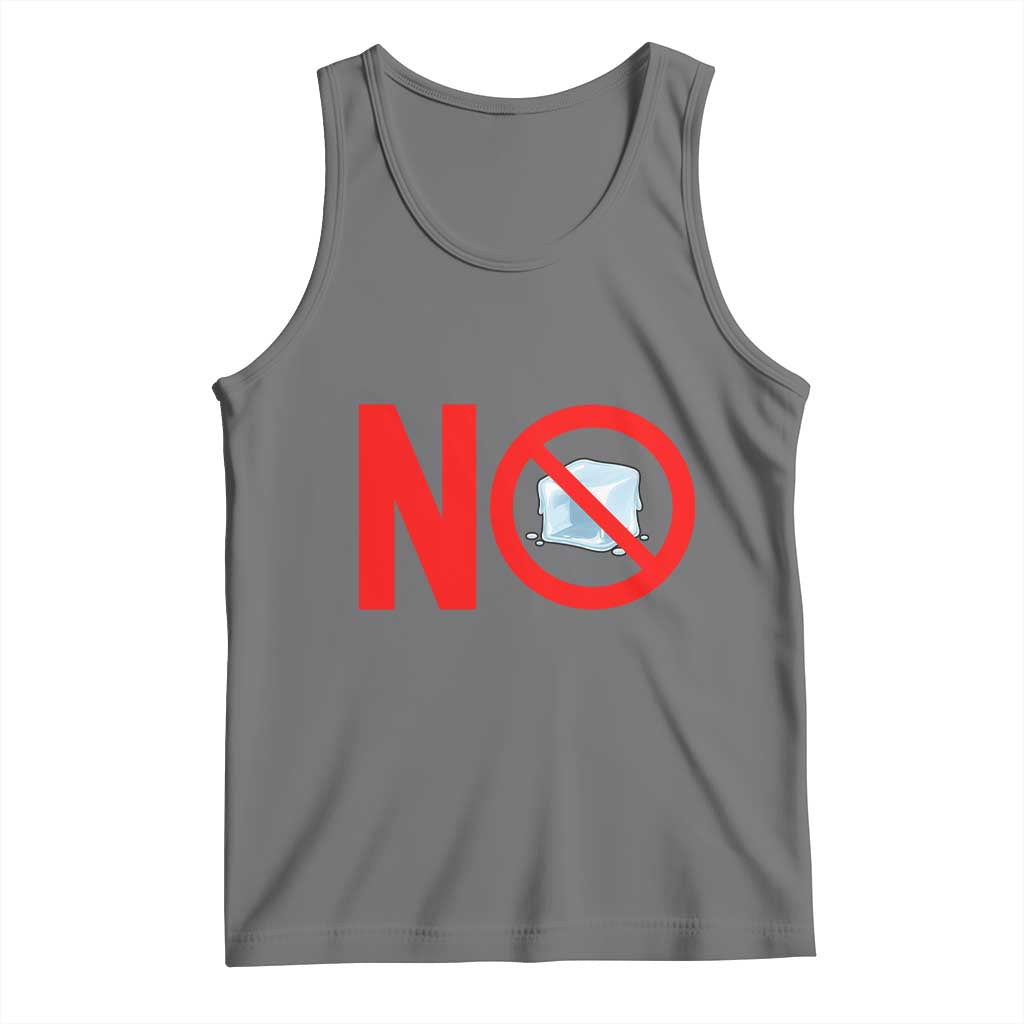 Anti ICE Tank Top No ICE Protest Symbol Anti Immigration Enforcement TS14 Black Heather Print Your Wear