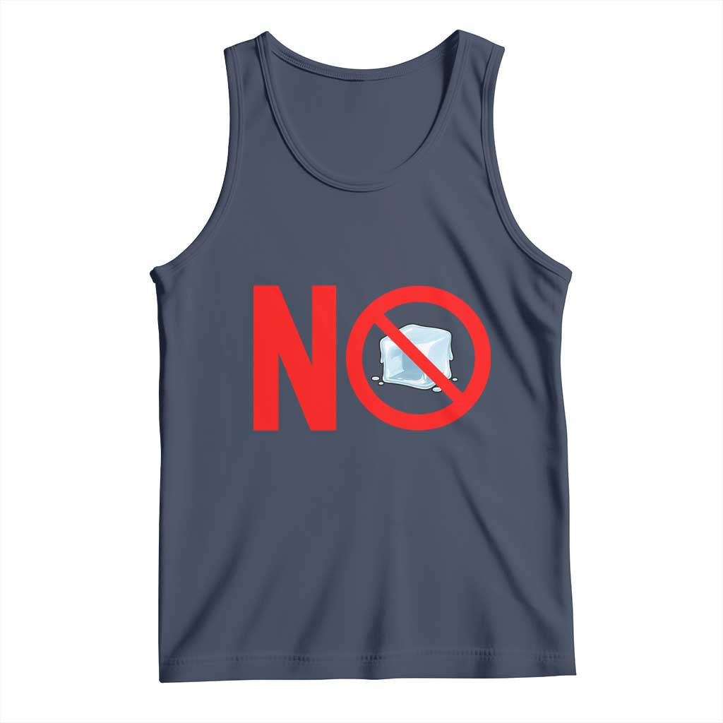 Anti ICE Tank Top No ICE Protest Symbol Anti Immigration Enforcement TS14 Navy Print Your Wear
