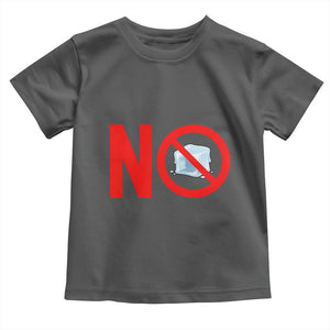 Anti ICE Toddler T Shirt No ICE Protest Symbol Anti Immigration Enforcement TS14 Dark Heather Print Your Wear